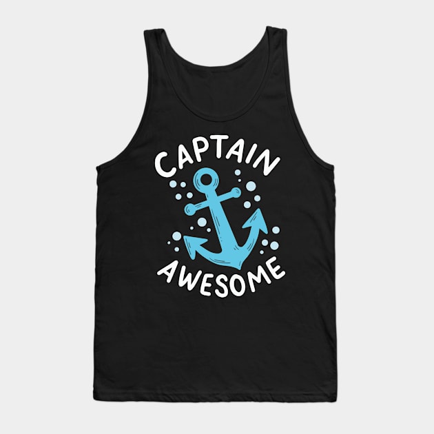 Captain Awesome Tank Top by maxcode